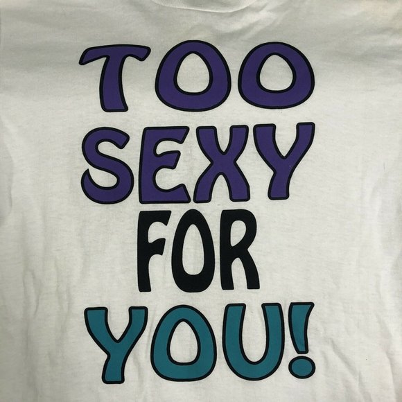 vtg 90s TOO SEXY FOR YOU! Deadstock Delta NOS - Picture 2 of 7